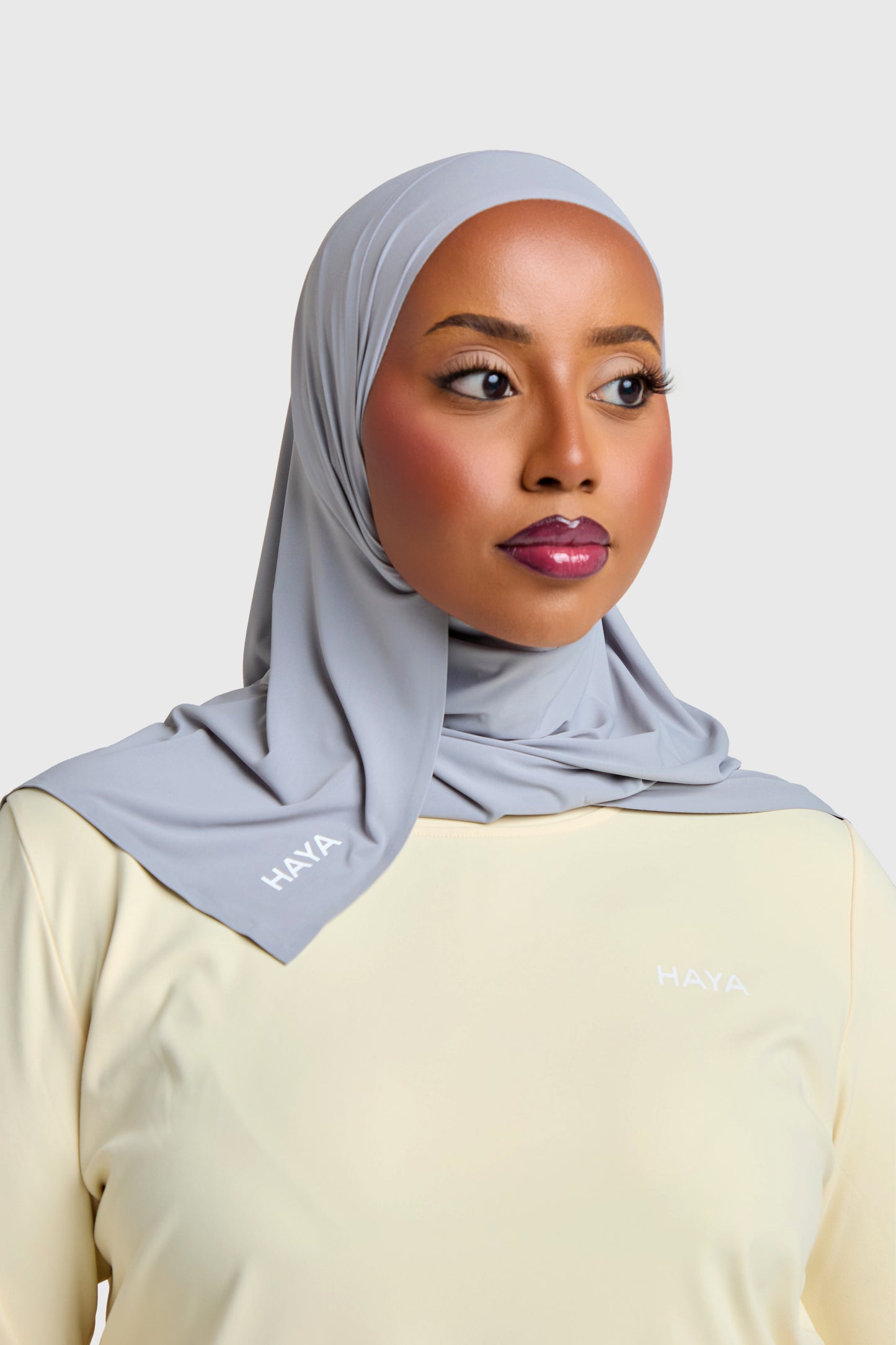 Tie-Back Sports Hijab - Space grey