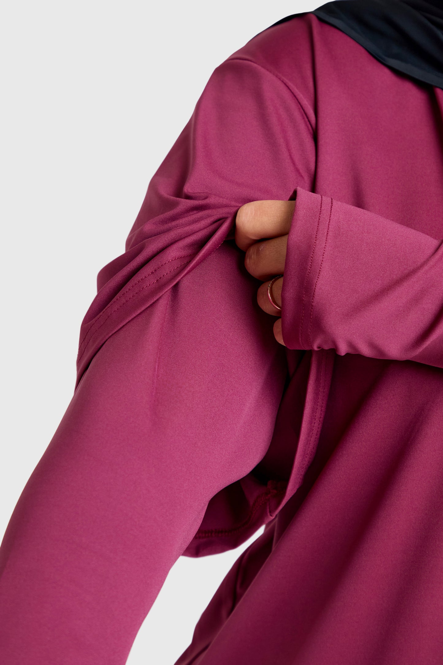 Oversized Active Tee - Burgundy