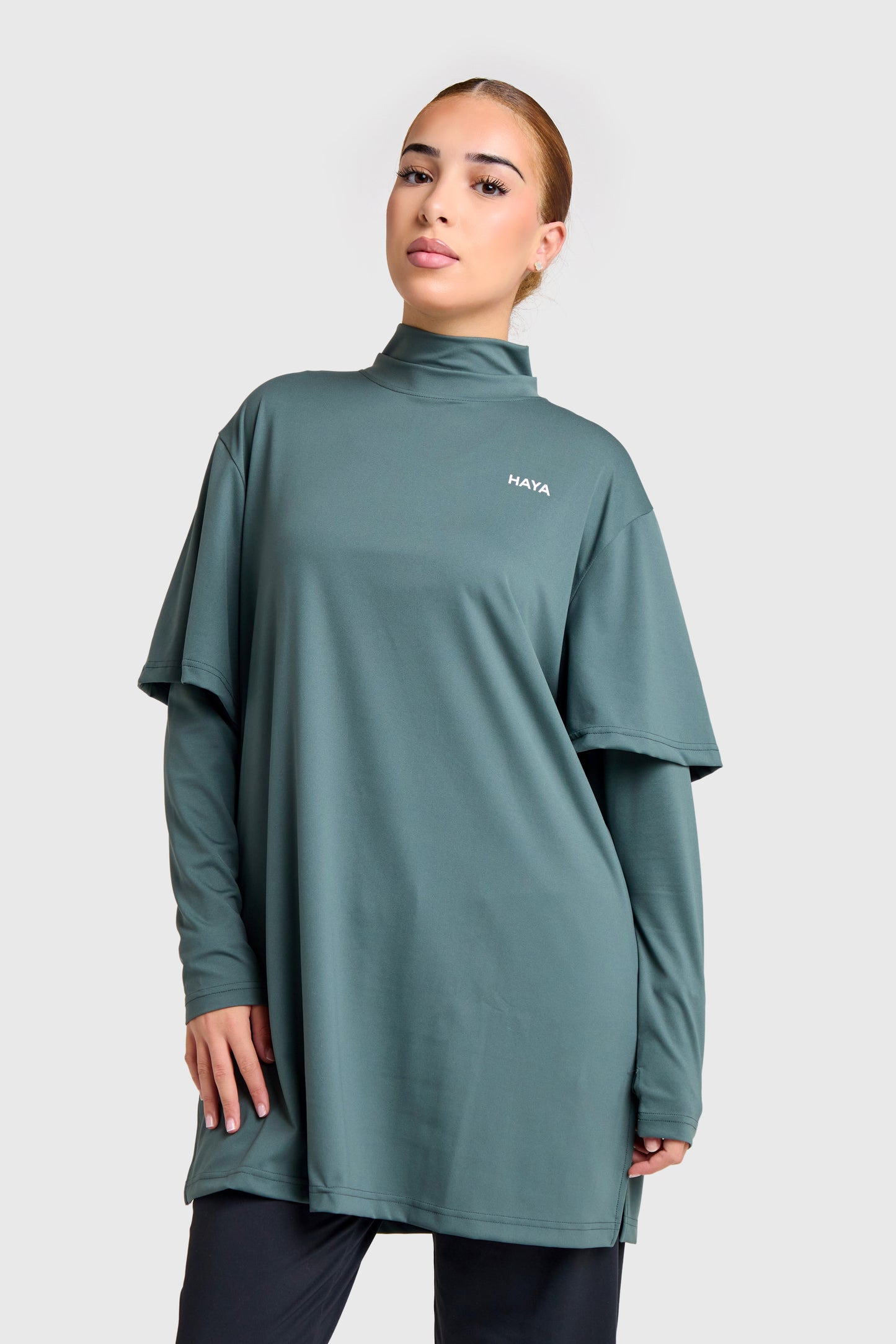 Oversized Active Tee - Charcoal Grey