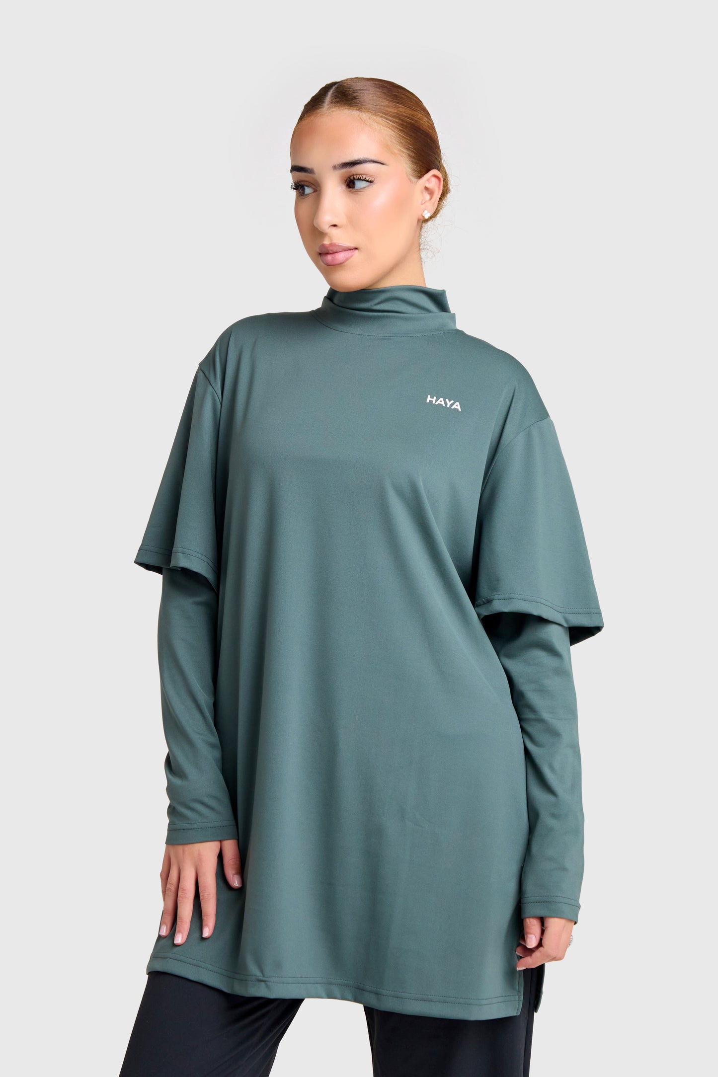 Oversized Active Tee - Charcoal Grey