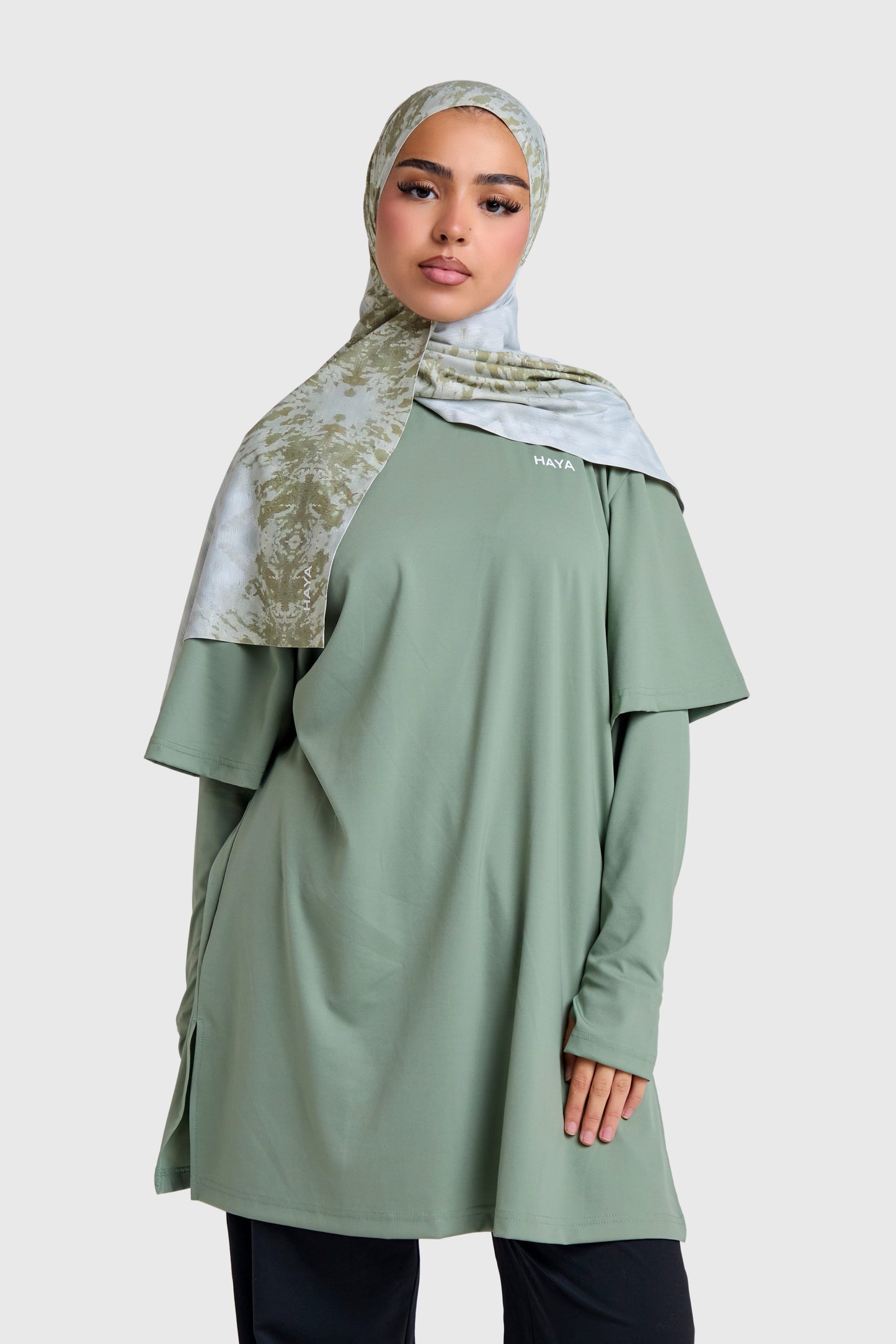 Oversized Active Tee - Matcha Green