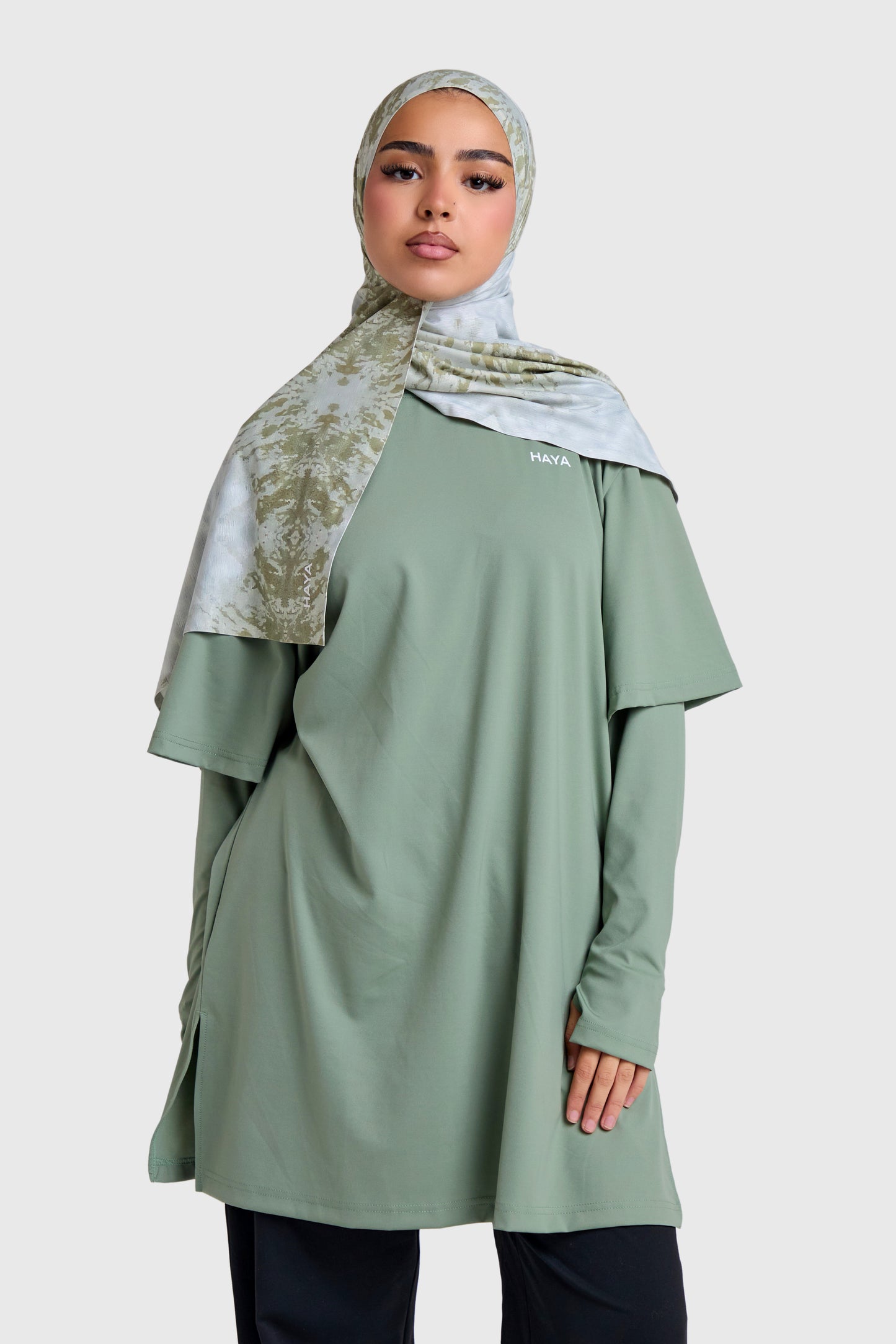 Oversized Active Tee - Matcha Green