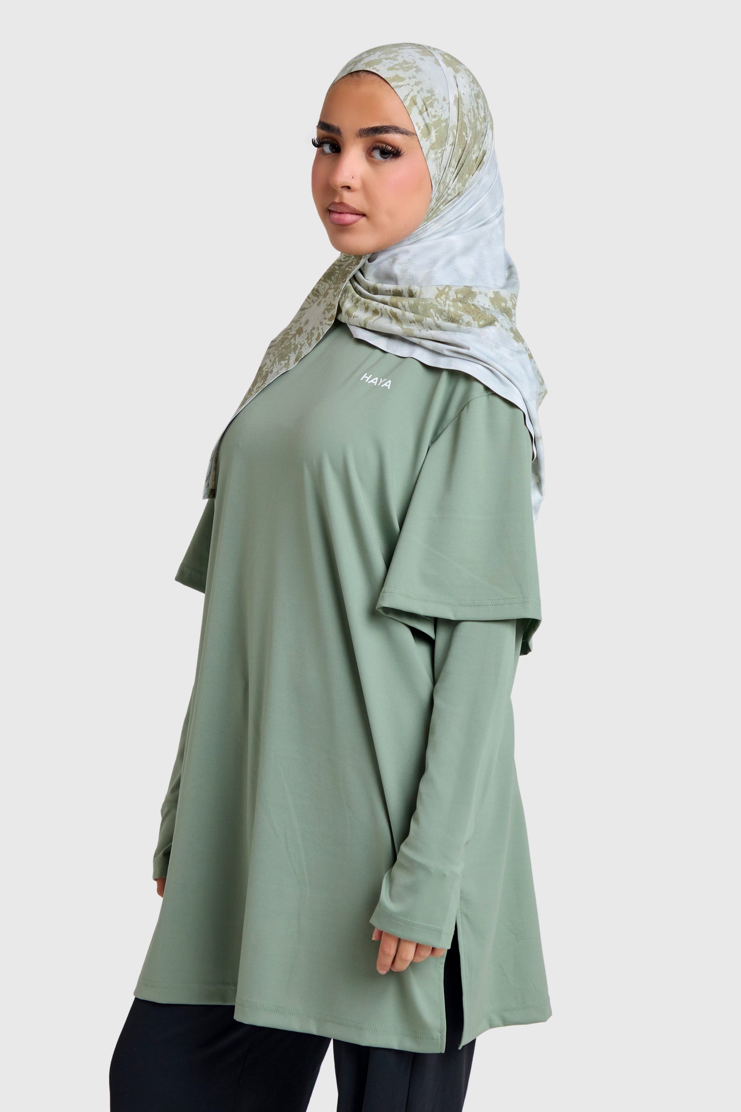 Oversized Active Tee - Matcha Green