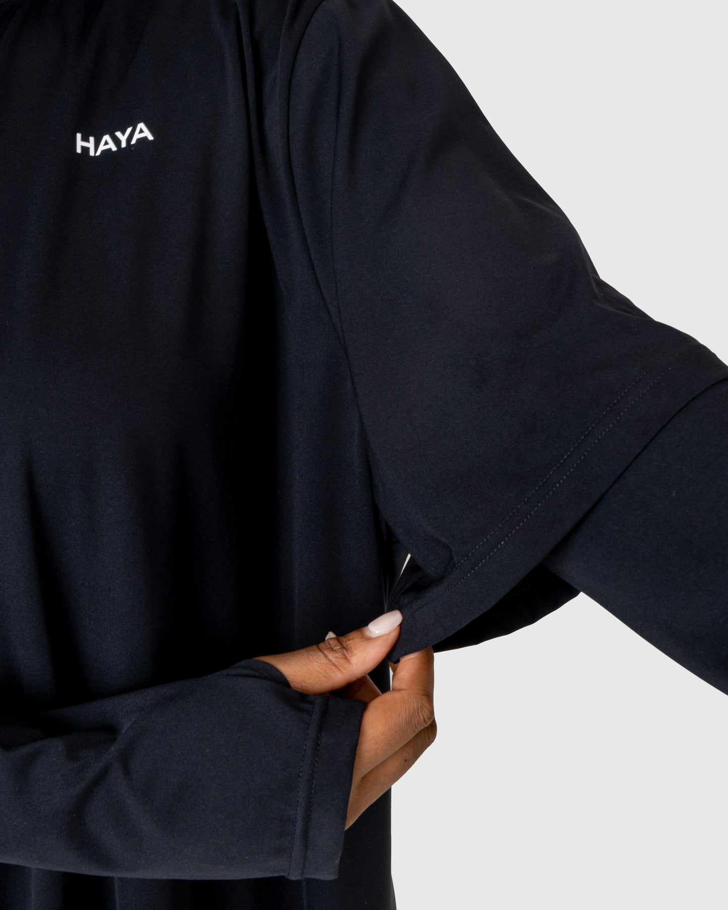 Oversized "Active Club" Tee - Black