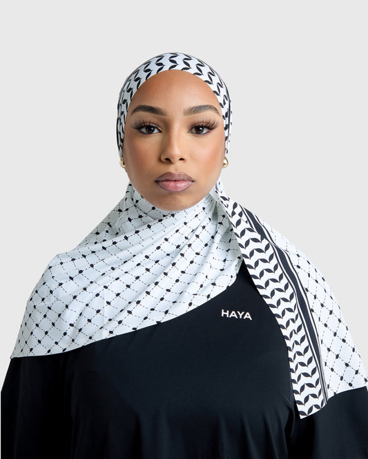 Sports Hijab - Keffiyeh (% given to Palestine🇵🇸)