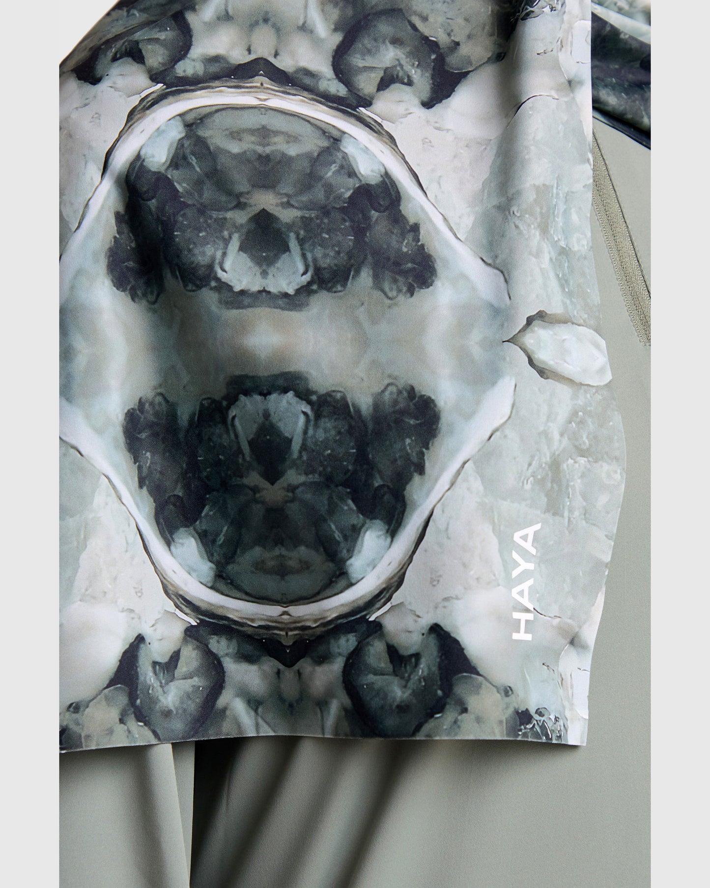 Printed Sports Hijab - Smoke