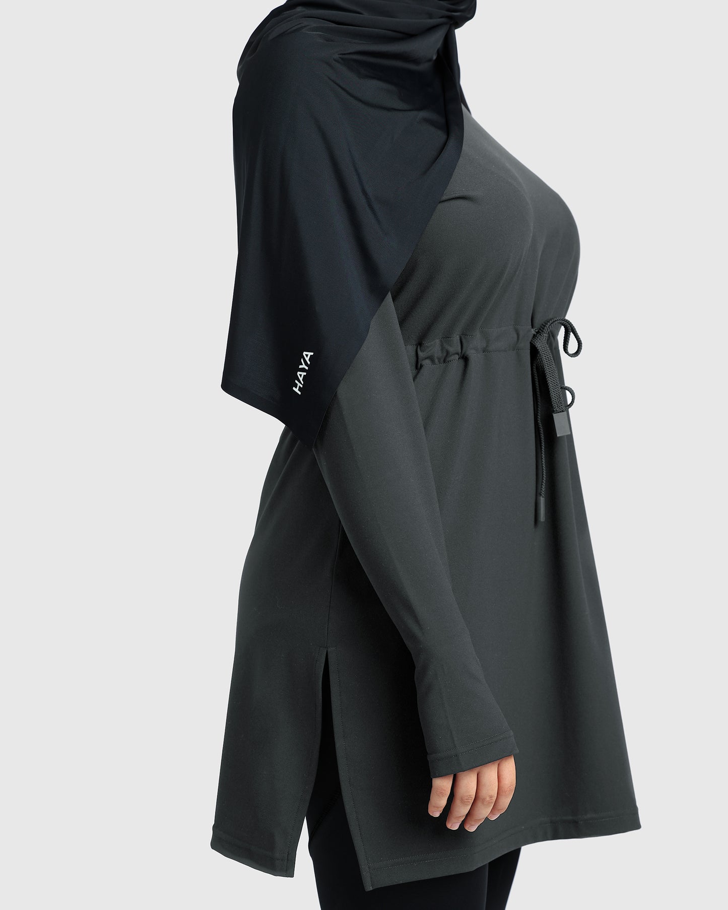 Modest Active Top - Dark Grey