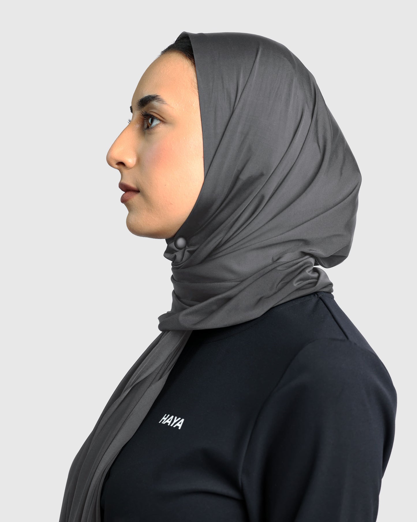 Sports Hijab - Charcoal Grey