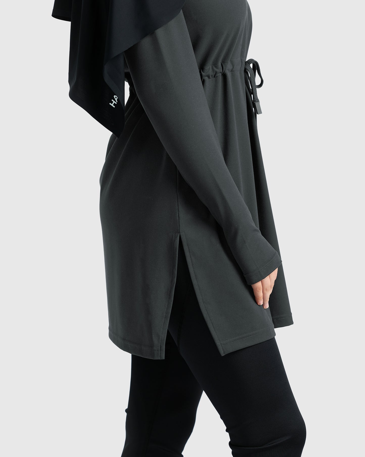 Modest Active Top - Dark Grey