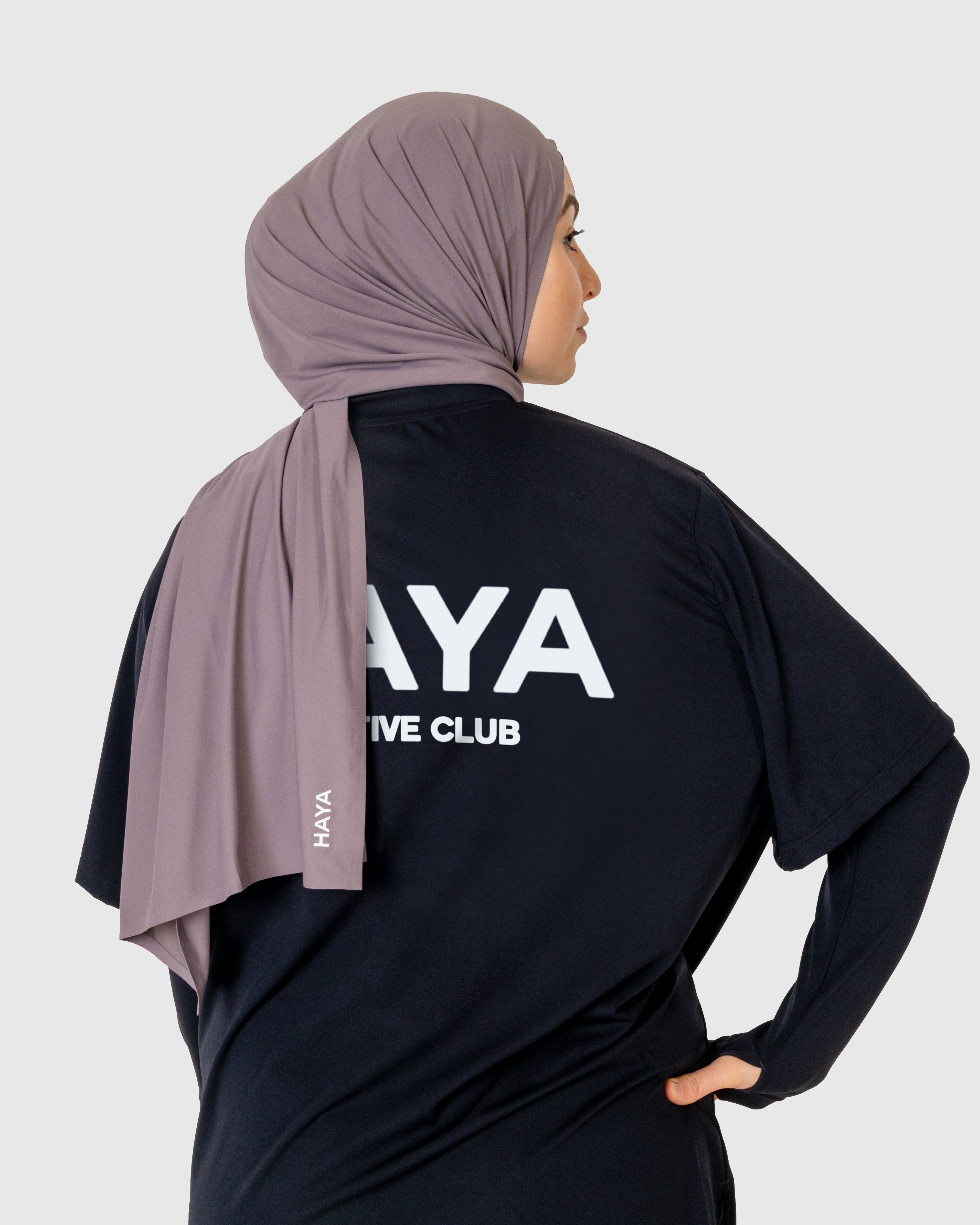 haya0304 Modest Active Top - Dark grey – HAYA | US