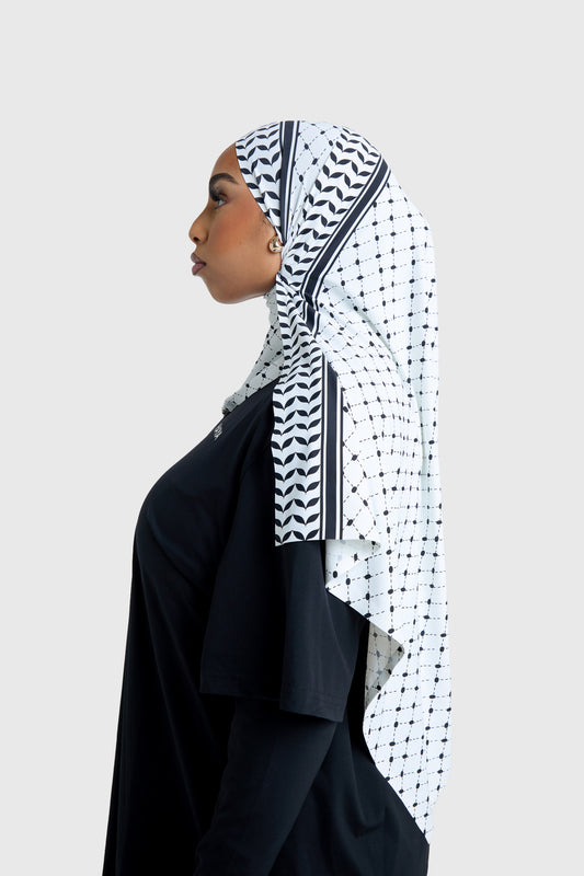 Sports Hijab - Keffiyeh (% given to Palestine🇵🇸)