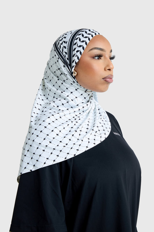 Sports Hijab - Keffiyeh (% given to Palestine🇵🇸)