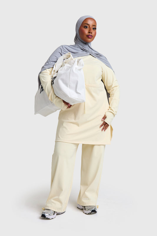 Modest Active Top - Butter Yellow