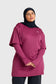 Oversized Active Tee - Burgundy