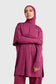 Oversized Active Tee - Burgundy