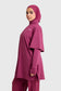 Oversized Active Tee - Burgundy