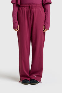 Wide Leg Pant - Burgundy