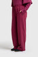 Wide Leg Pant - Burgundy
