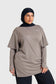 Oversized Active Tee - Coffee Brown