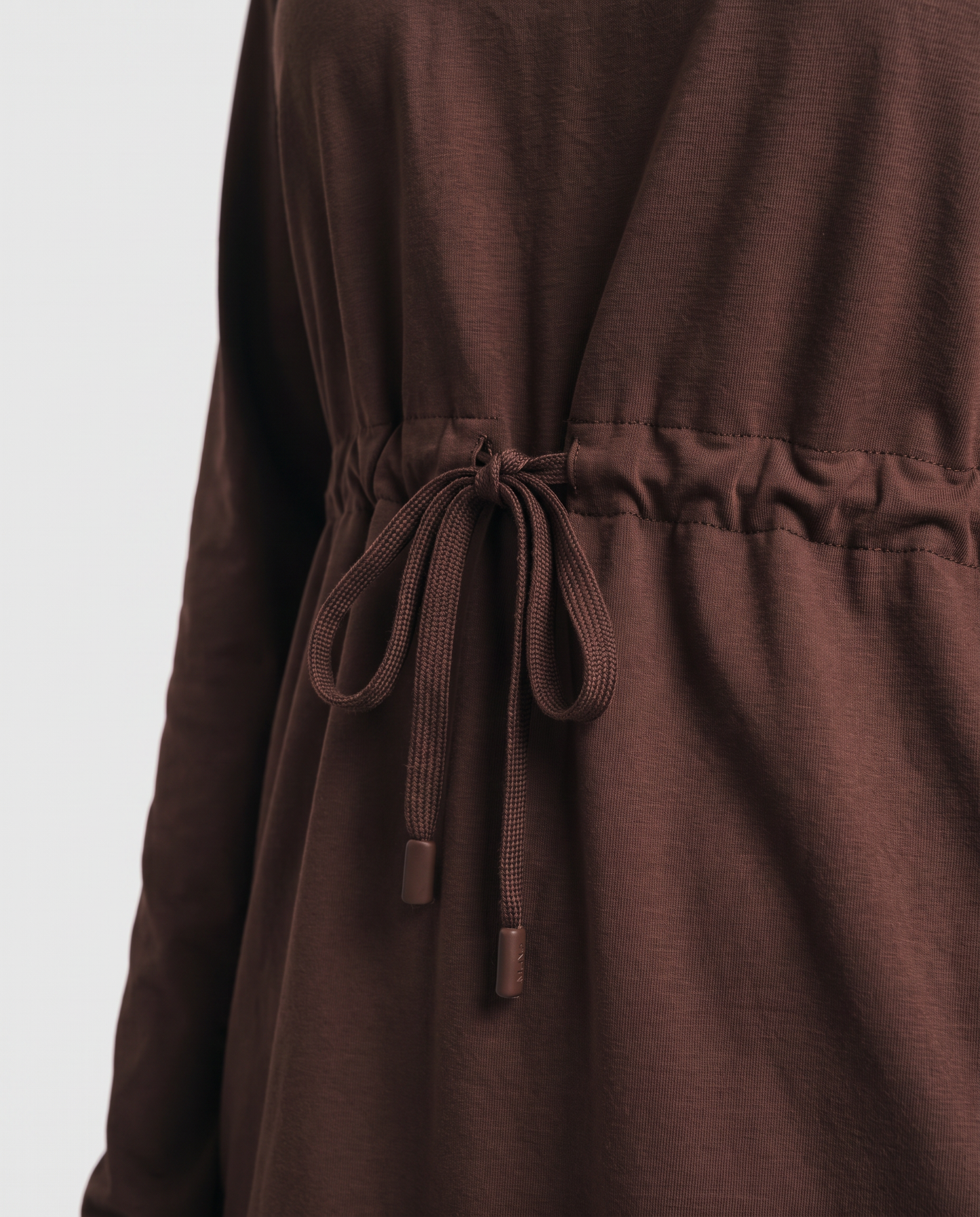 CottonMotion Modest Active Top - Espresso Brown
