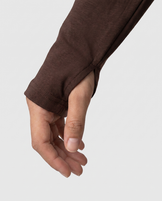 CottonMotion Oversized Active Tee - Espresso Brown
