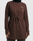 CottonMotion Modest Active Top - Espresso Brown