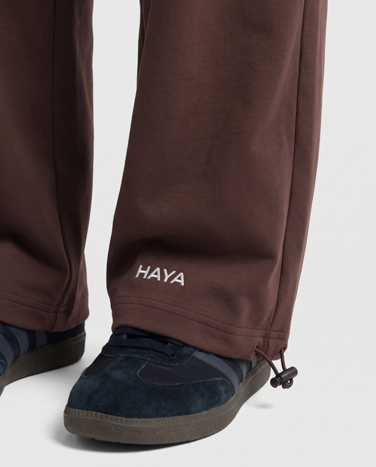 CottonMotion Wide Leg Pant - Espresso Brown