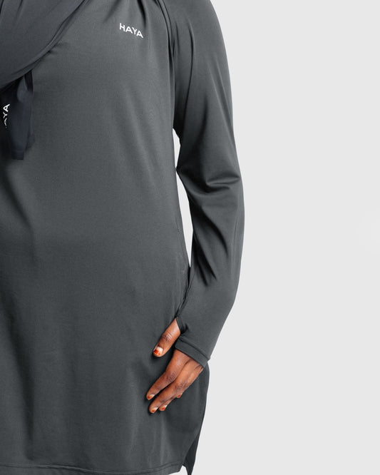 Essential Training Top - Charcoal Grey