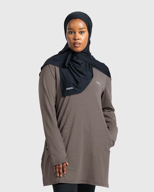 Essential Training Top - Coffee Brown