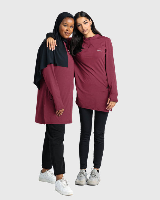 Essential Training Top - Burgundy