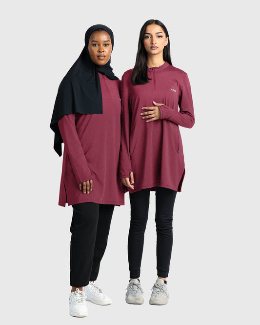 Essential Training Top - Burgundy