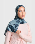 Printed Sports Hijab - Midnight