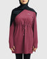 Modest Active Top - Burgundy
