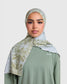 Printed Sports Hijab - Olive