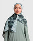 Printed Sports Hijab - Smoke