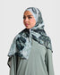 Printed Sports Hijab - Smoke