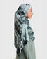 Printed Sports Hijab - Smoke