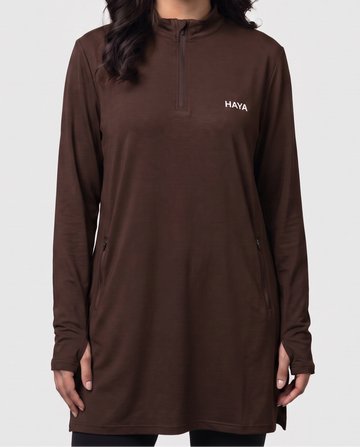 CottonMotion Essential Training Top - Espresso Brown