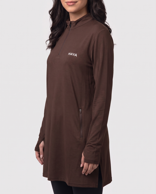 CottonMotion Essential Training Top - Espresso Brown