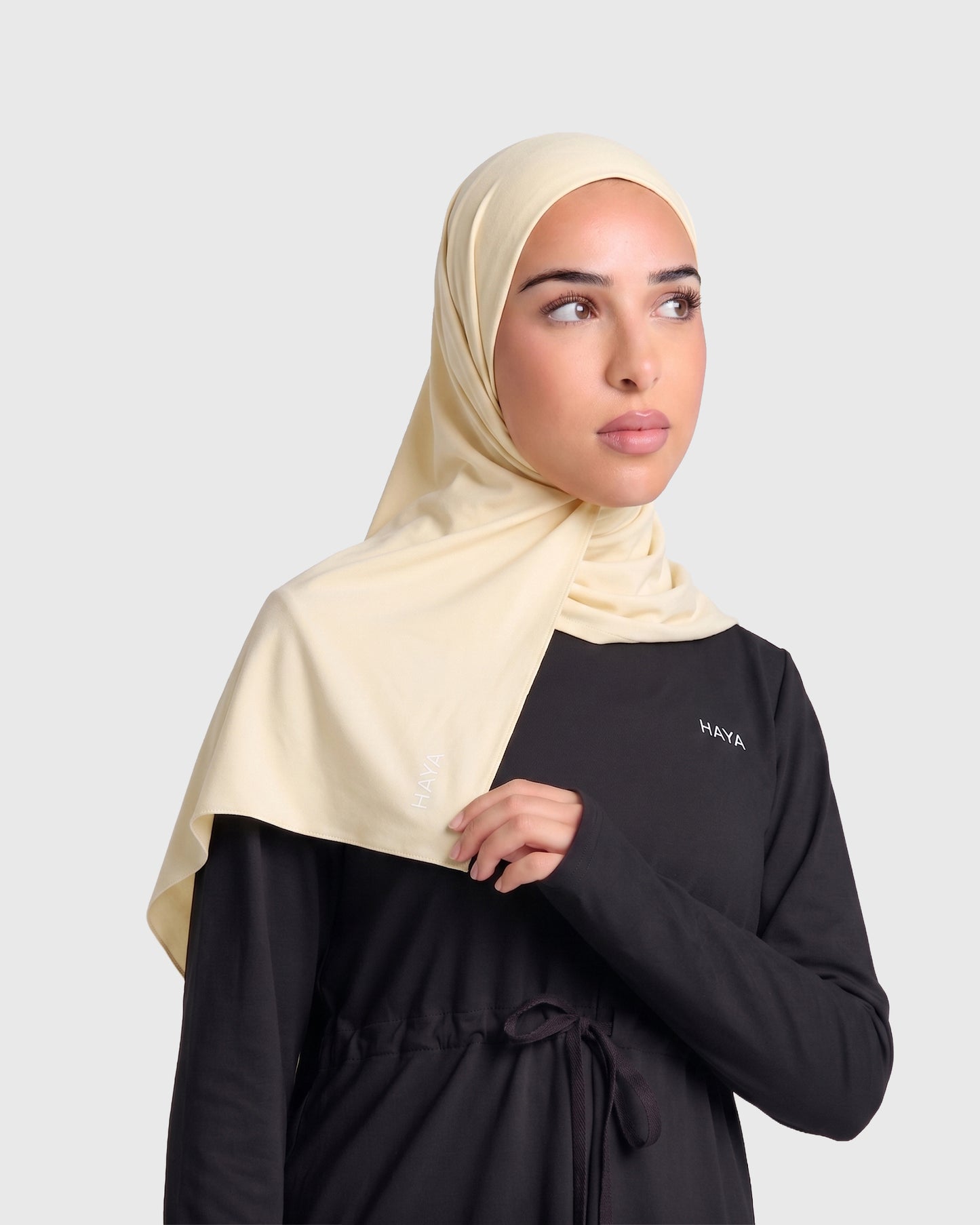 Sports Hijab - Butter Yellow