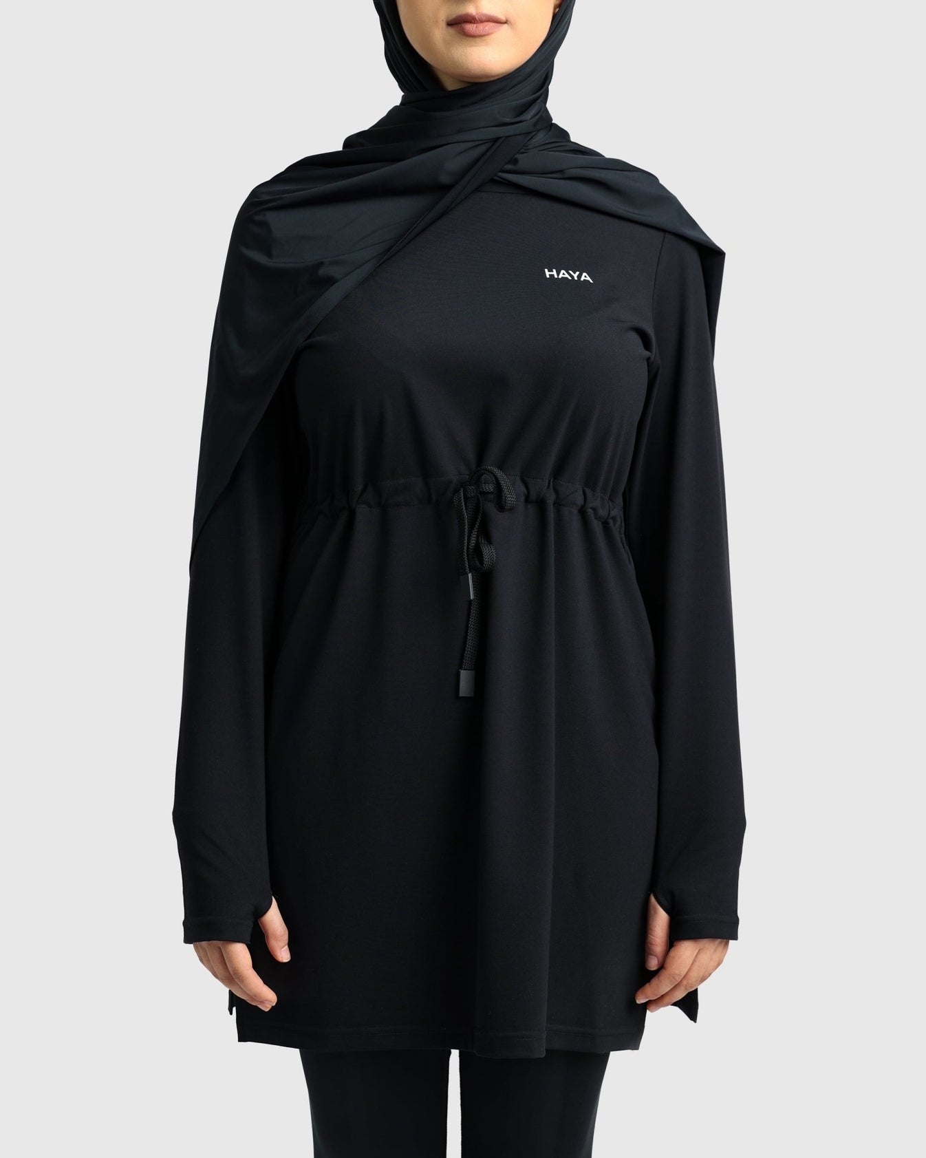 Modest Active Top - Black – HAYA
