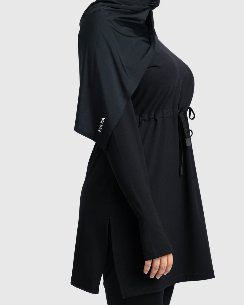 Modest Active Top - Black – HAYA